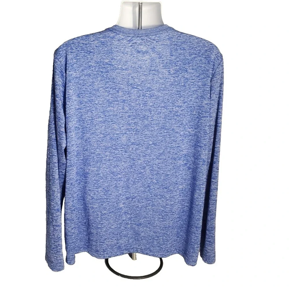 Captain America Shield T-Shirt Men's 2X Blue AVENGERS Marvel Comics Long Sleeves - Picture 2 of 8